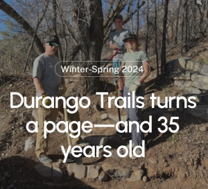 Trail crew working on trails